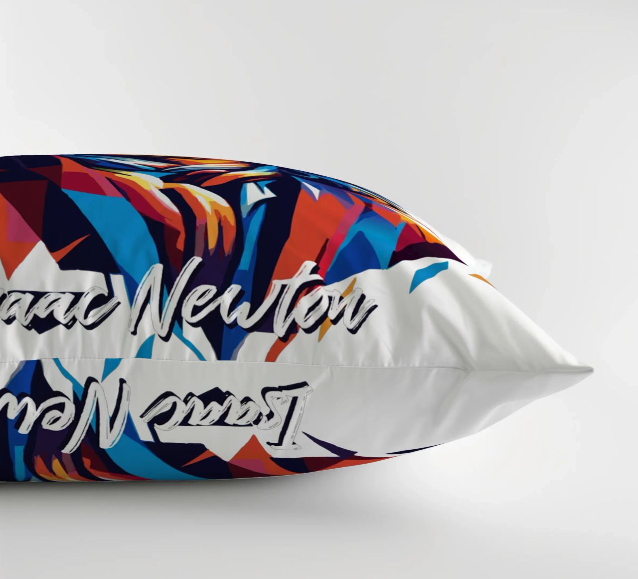 Isaac Newton in WPAP Pop Art cuscino da vectorartnesia