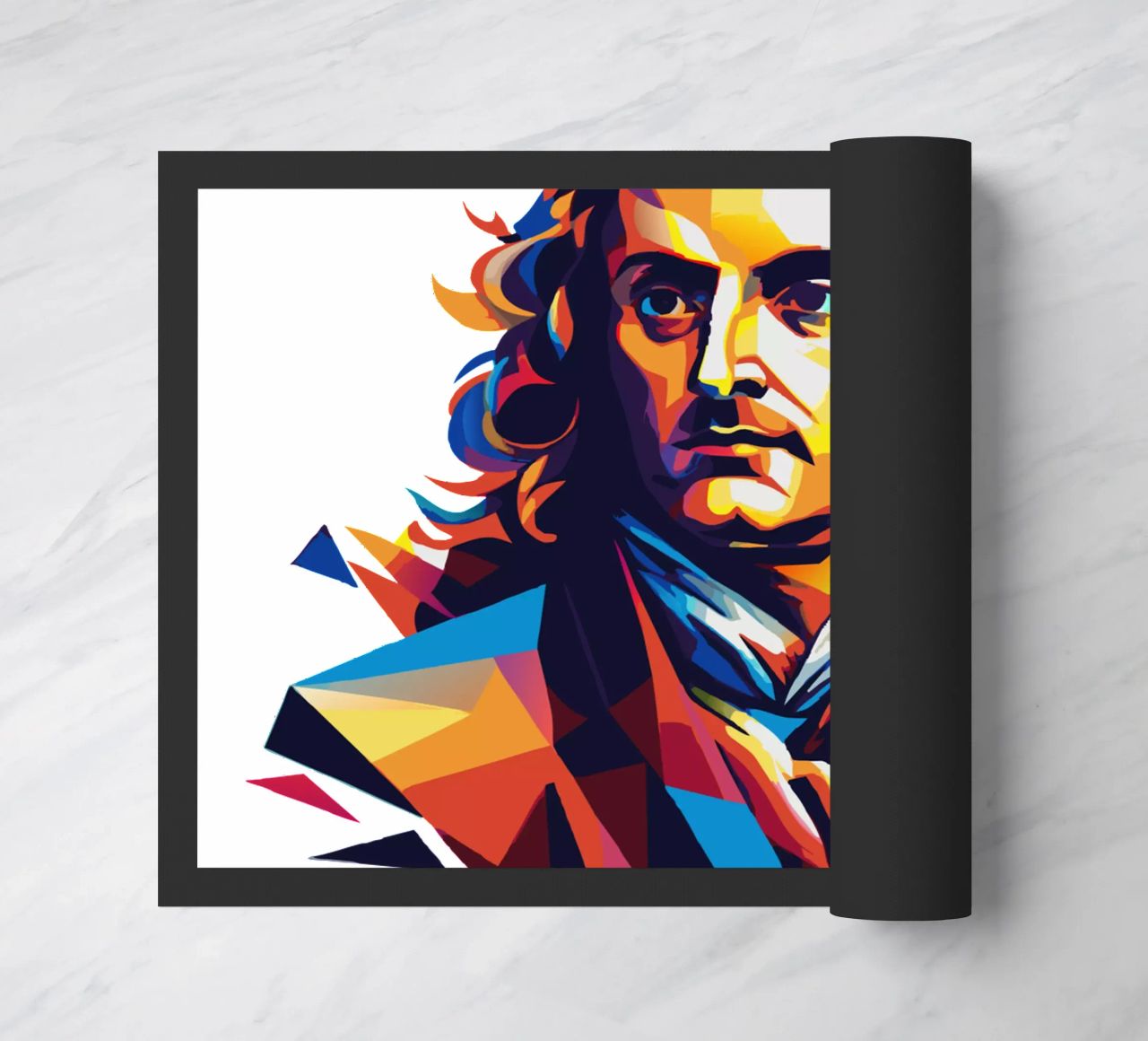 Isaac Newton in WPAP Pop Art zerbino da vectorartnesia
