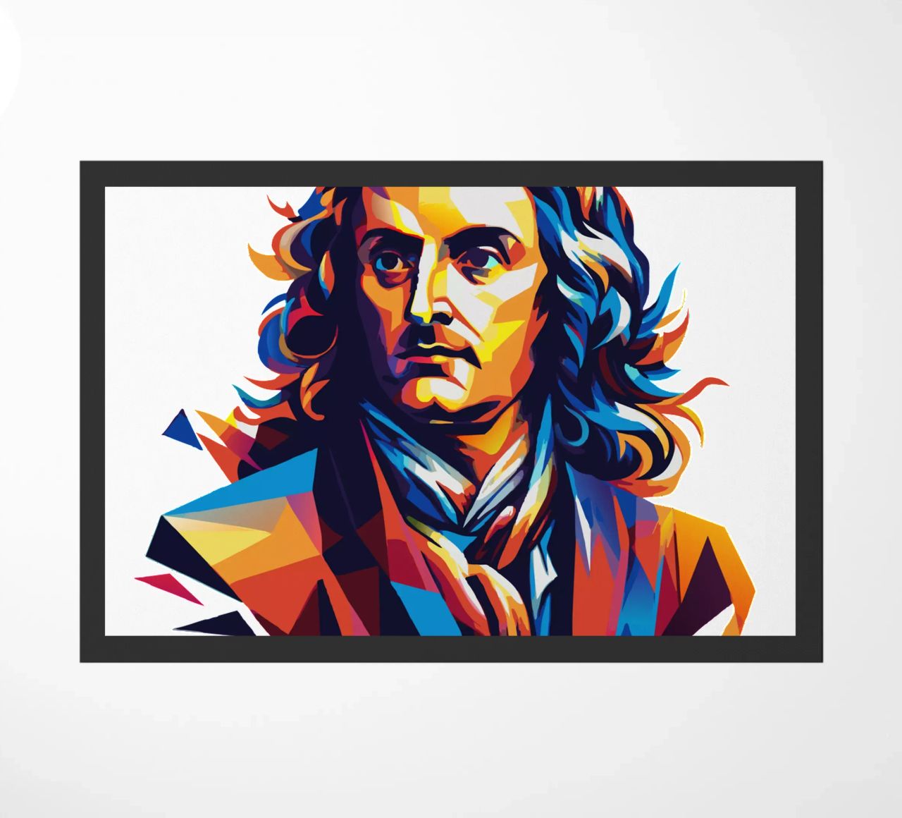 Isaac Newton in WPAP Pop Art zerbino da vectorartnesia