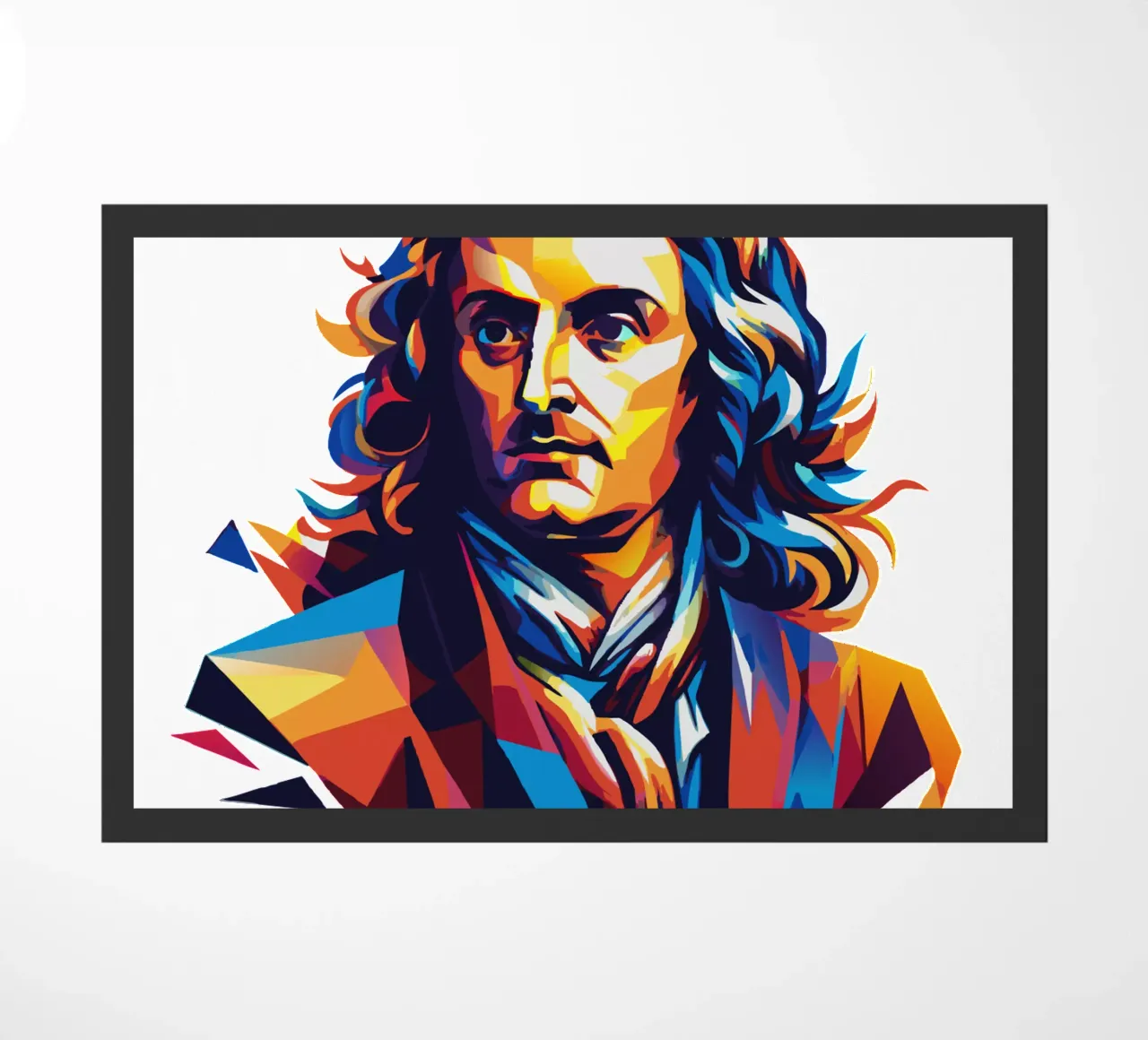 Isaac Newton in WPAP Pop Art zerbino da vectorartnesia