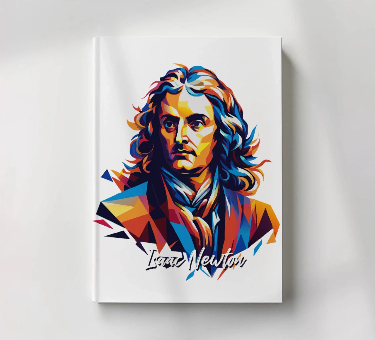 Isaac Newton in WPAP Pop Art diario da vectorartnesia