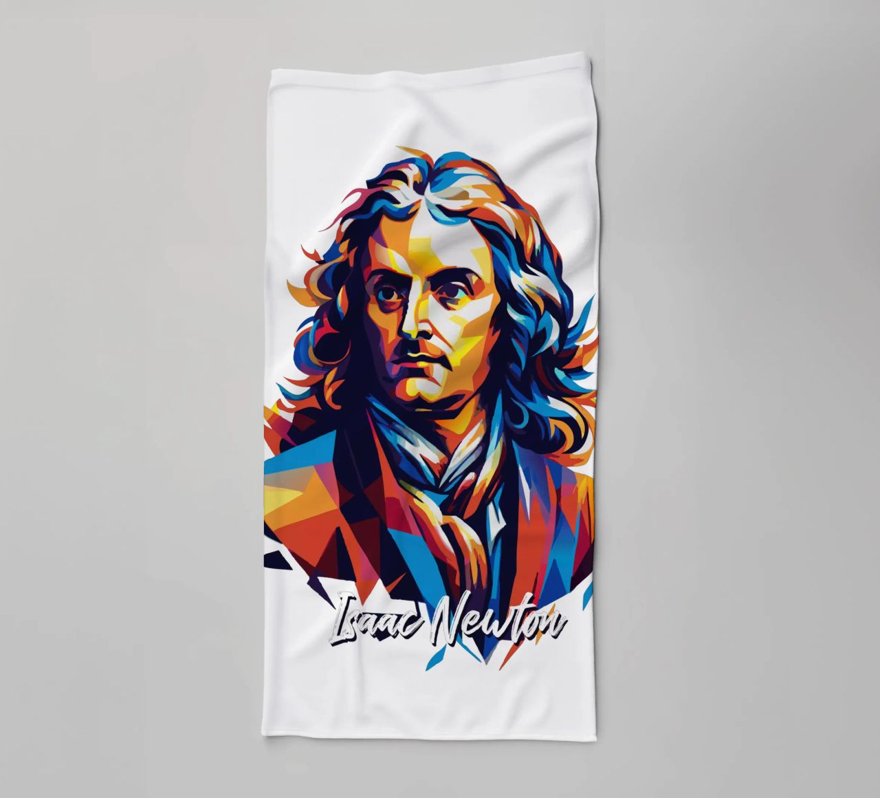 Isaac Newton in WPAP Pop Art asciugamano da bagno da vectorartnesia