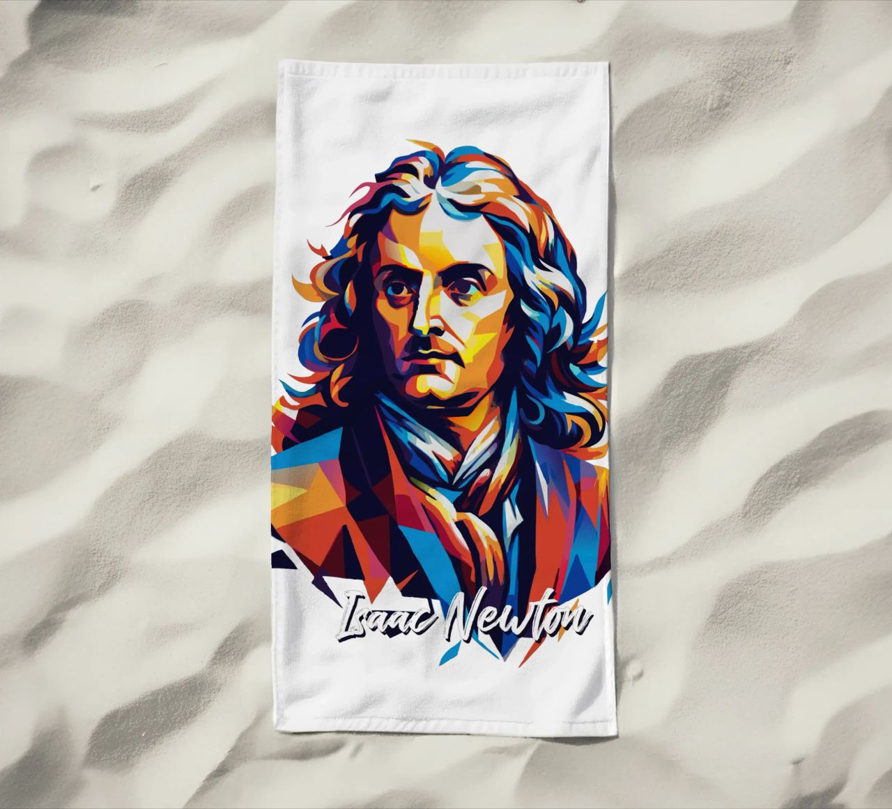 Isaac Newton in WPAP Pop Art telo mare da vectorartnesia