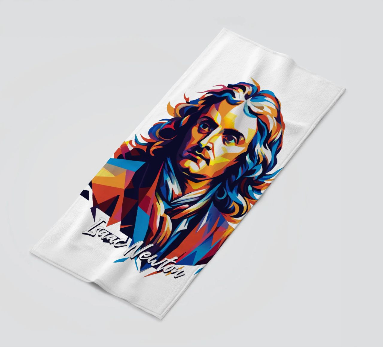 Isaac Newton in WPAP Pop Art telo mare da vectorartnesia