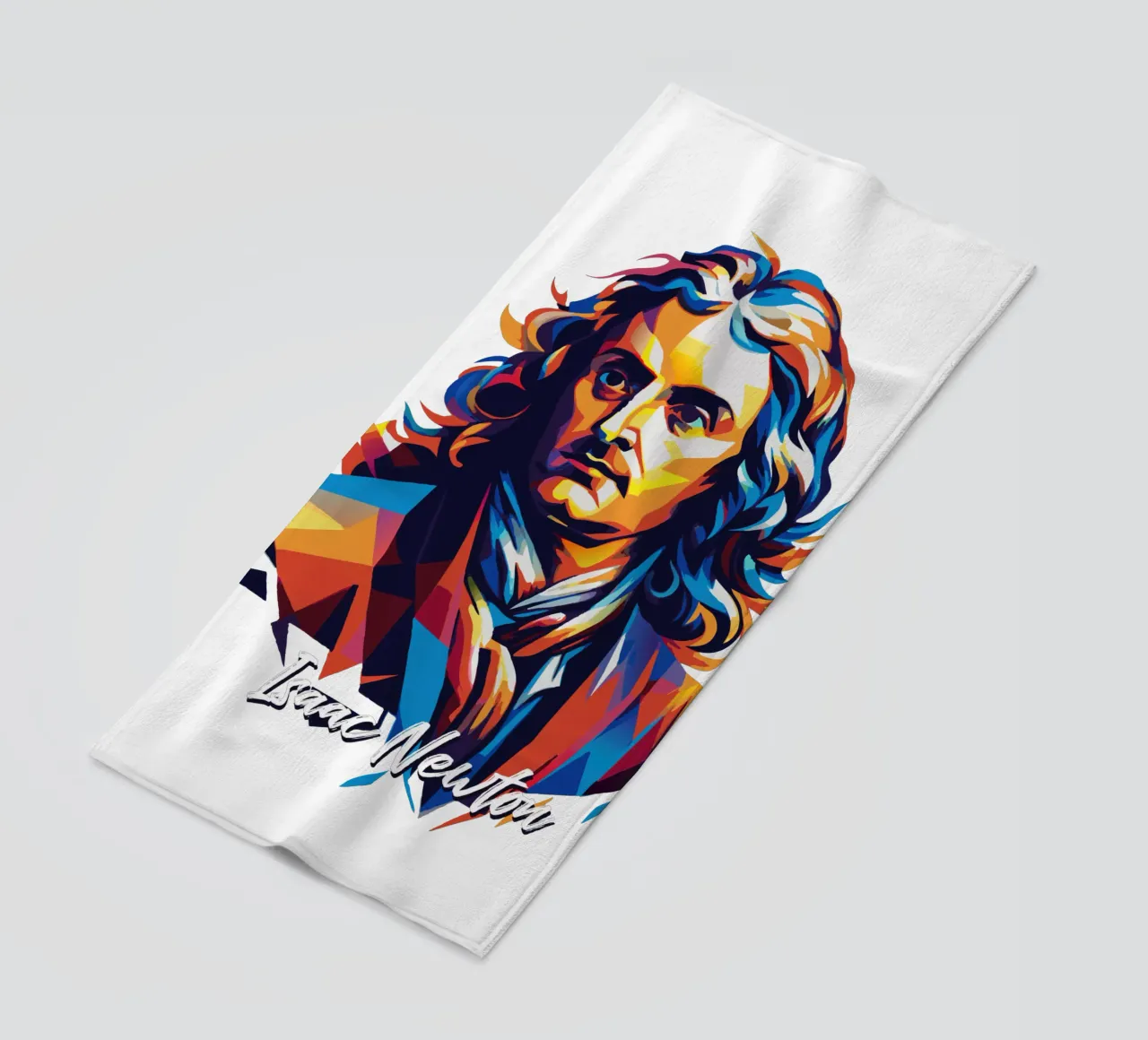 Isaac Newton in WPAP Pop Art telo mare da vectorartnesia