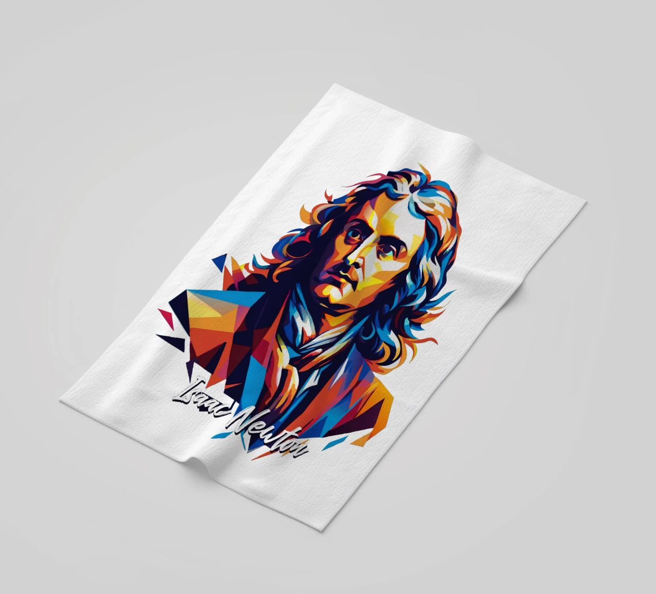 Isaac Newton in WPAP Pop Art telo mare da vectorartnesia
