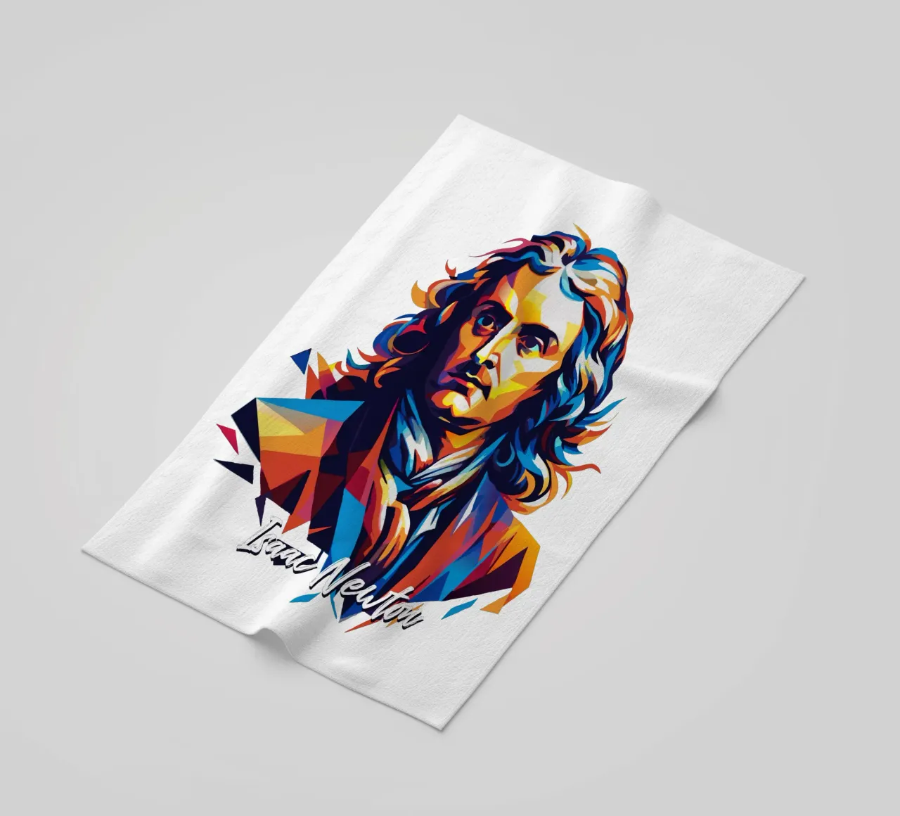 Isaac Newton in WPAP Pop Art telo mare da vectorartnesia