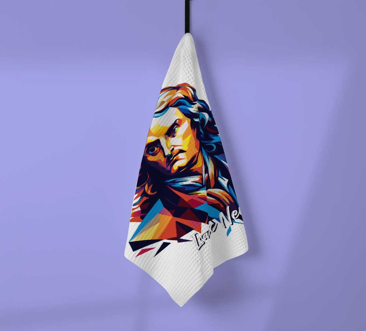 Isaac Newton in WPAP Pop Art canovaccio da cucina da vectorartnesia