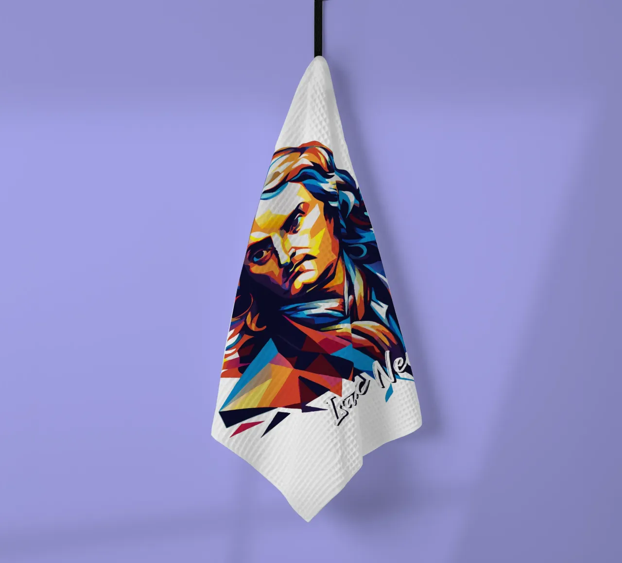 Isaac Newton in WPAP Pop Art torchon de vectorartnesia