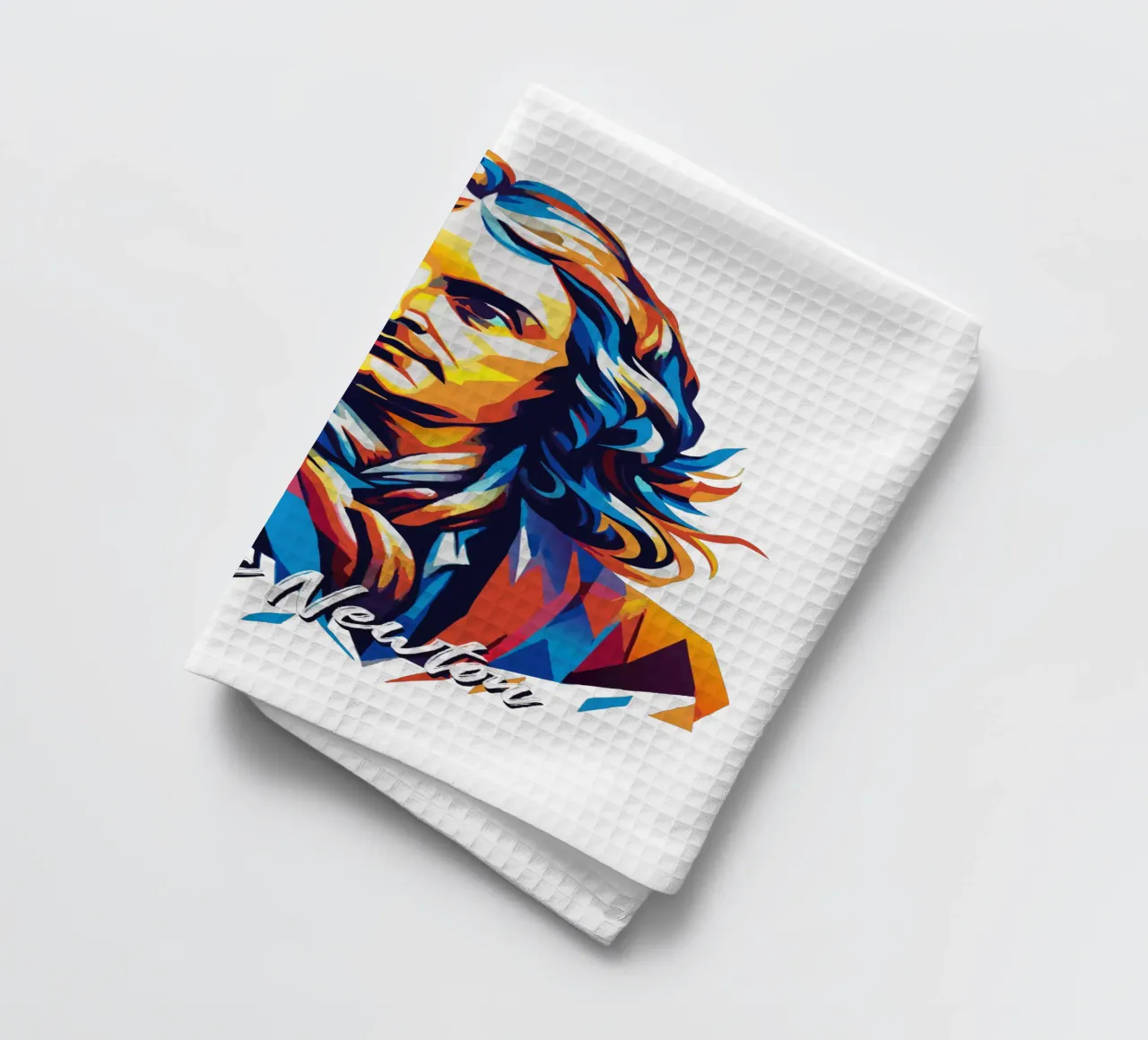 Isaac Newton in WPAP Pop Art canovaccio da cucina da vectorartnesia