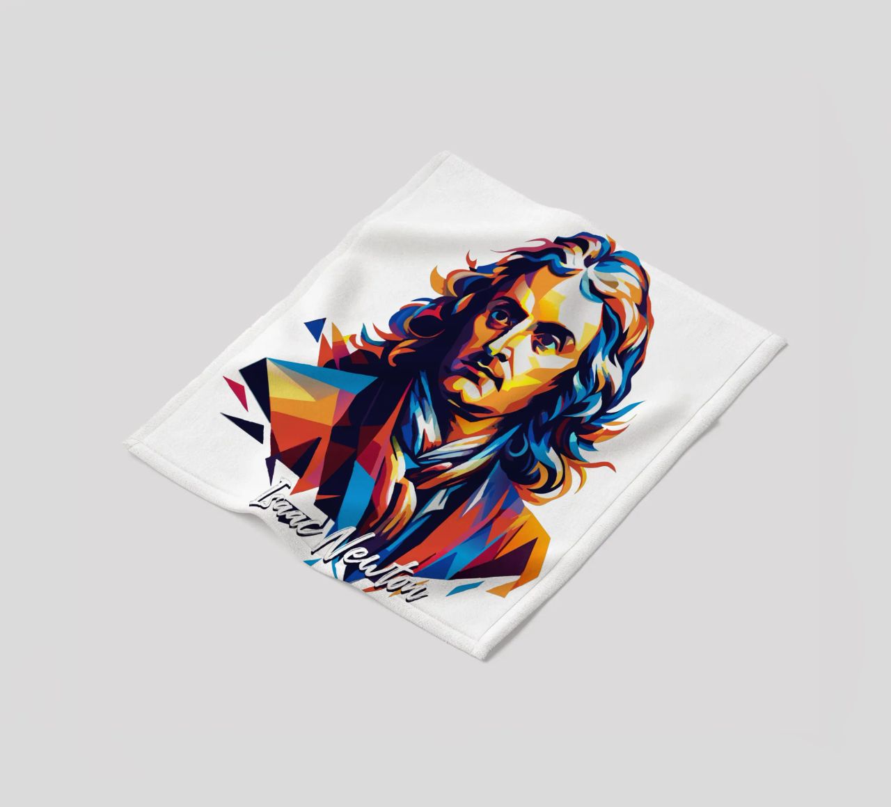 Isaac Newton in WPAP Pop Art coperta in pile da vectorartnesia