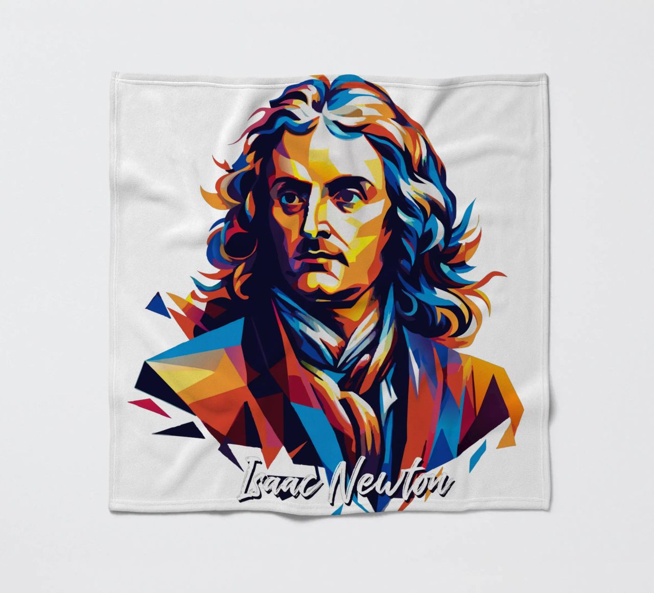 Isaac Newton in WPAP Pop Art coperta in pile da vectorartnesia