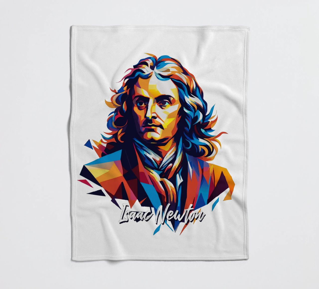 Isaac Newton in WPAP Pop Art coperta in pile da vectorartnesia
