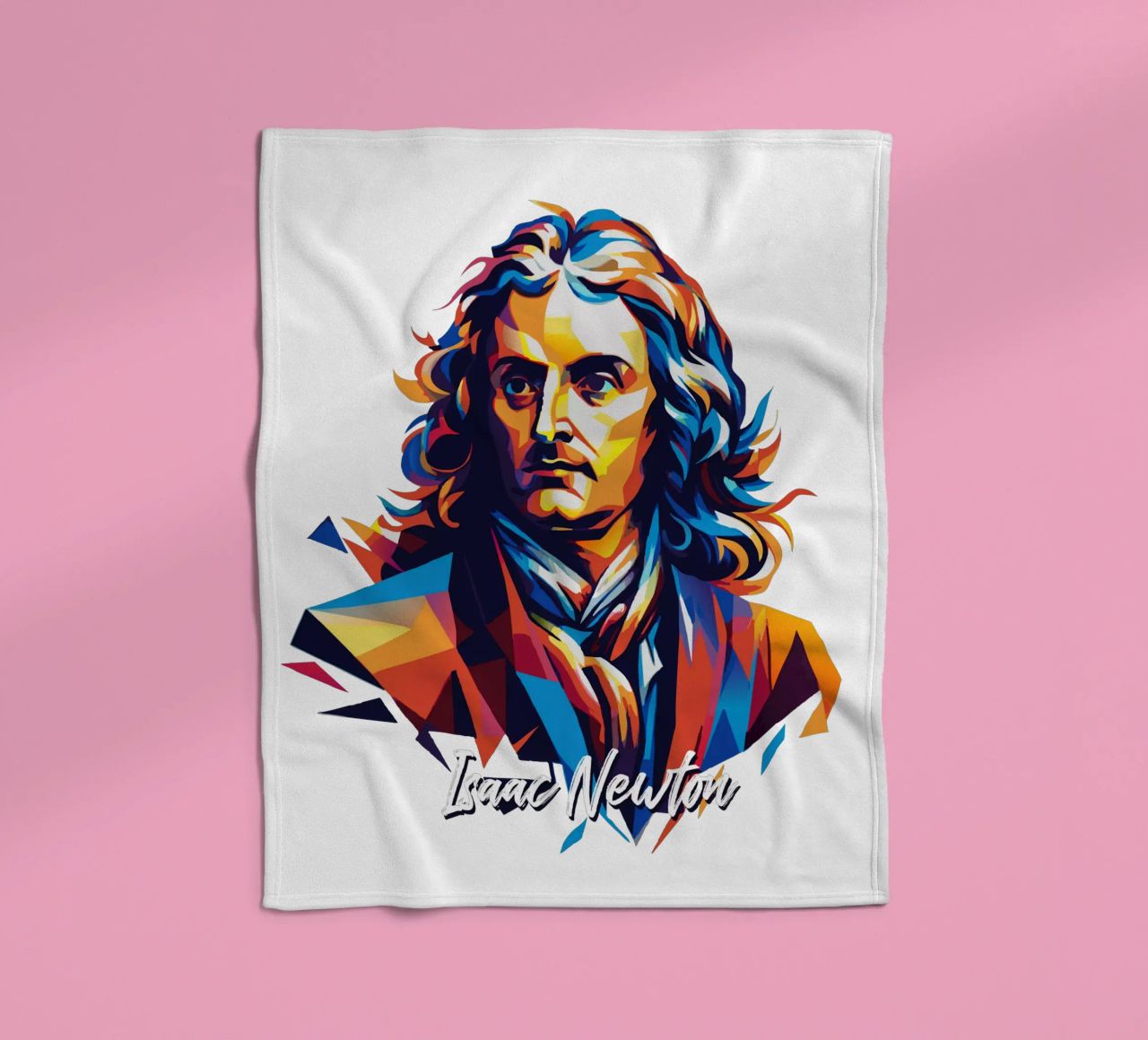 Isaac Newton in WPAP Pop Art coperta in pile da vectorartnesia