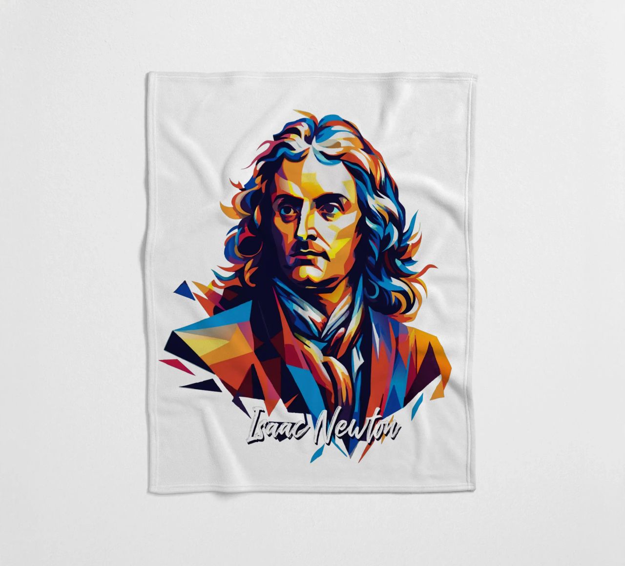 Isaac Newton in WPAP Pop Art coperta in pile da vectorartnesia