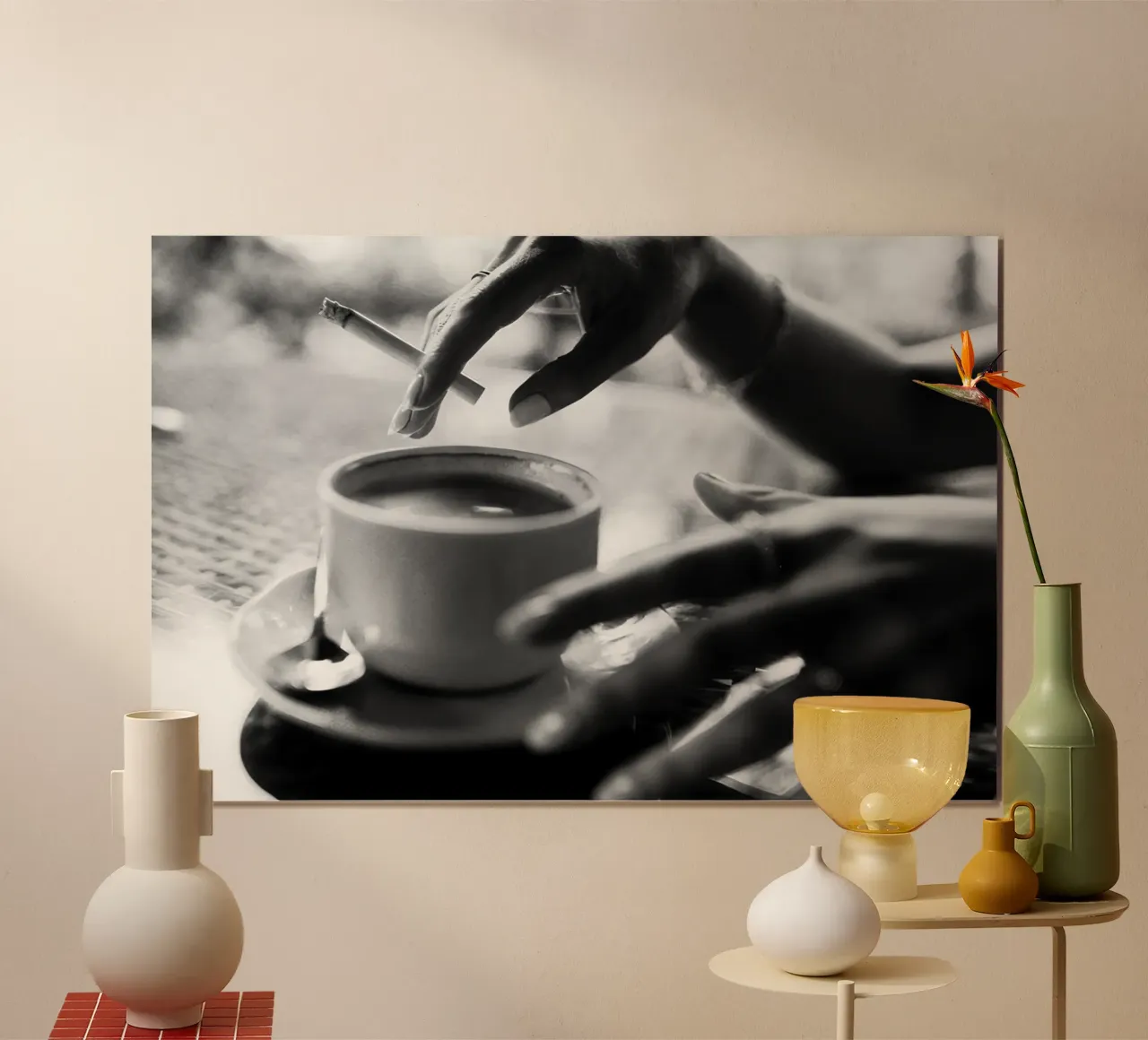 Caffè e sigaretta poster da Holdgray
