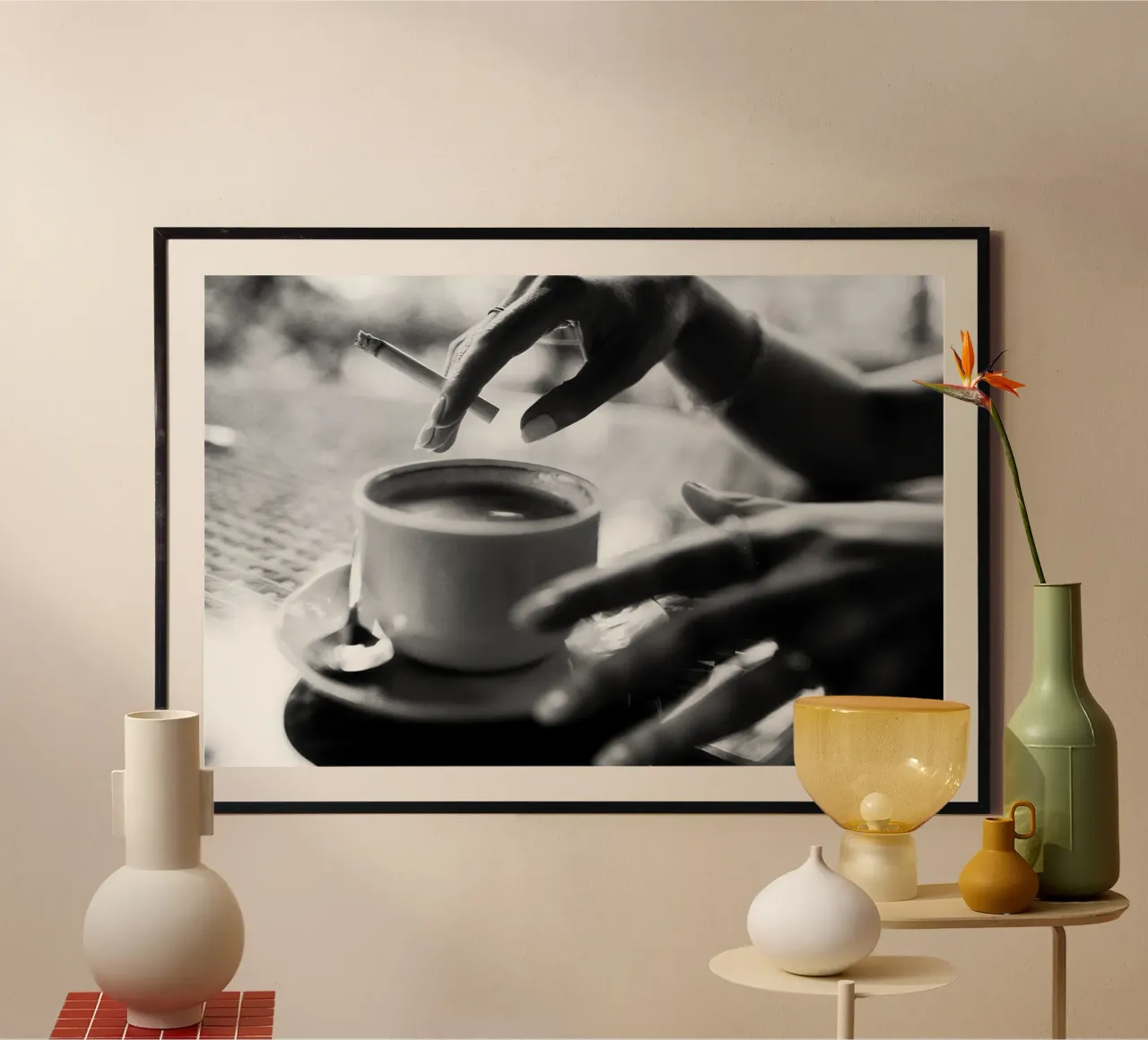 Caffè e sigaretta poster da Holdgray