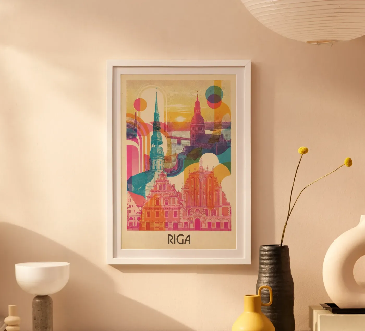 Riga Vintage Art Déco poster da CityPoster