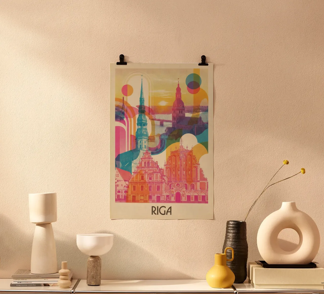 Riga Vintage Art Deco Poster von CityPoster