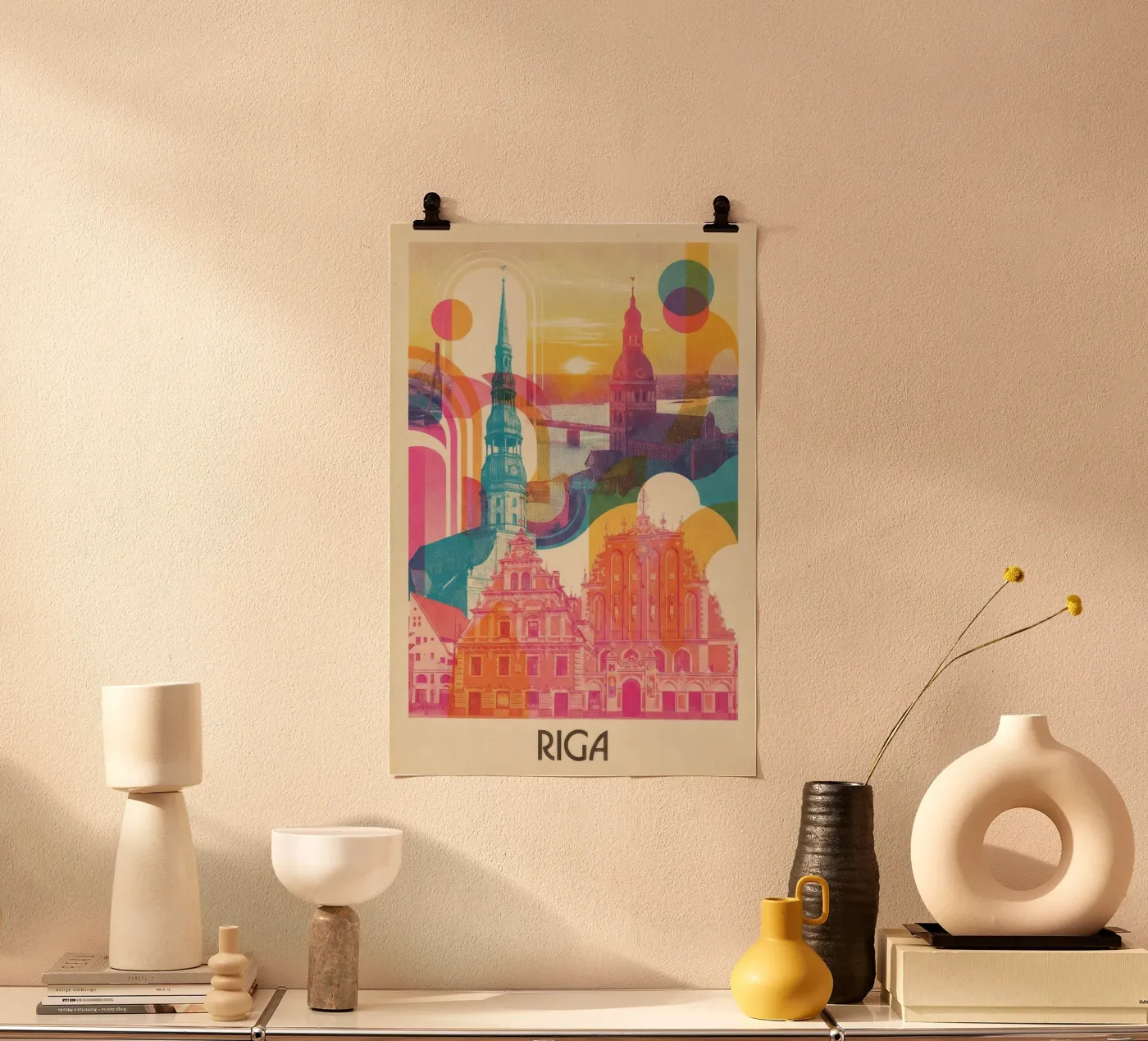 Riga Vintage Art Déco poster da CityPoster