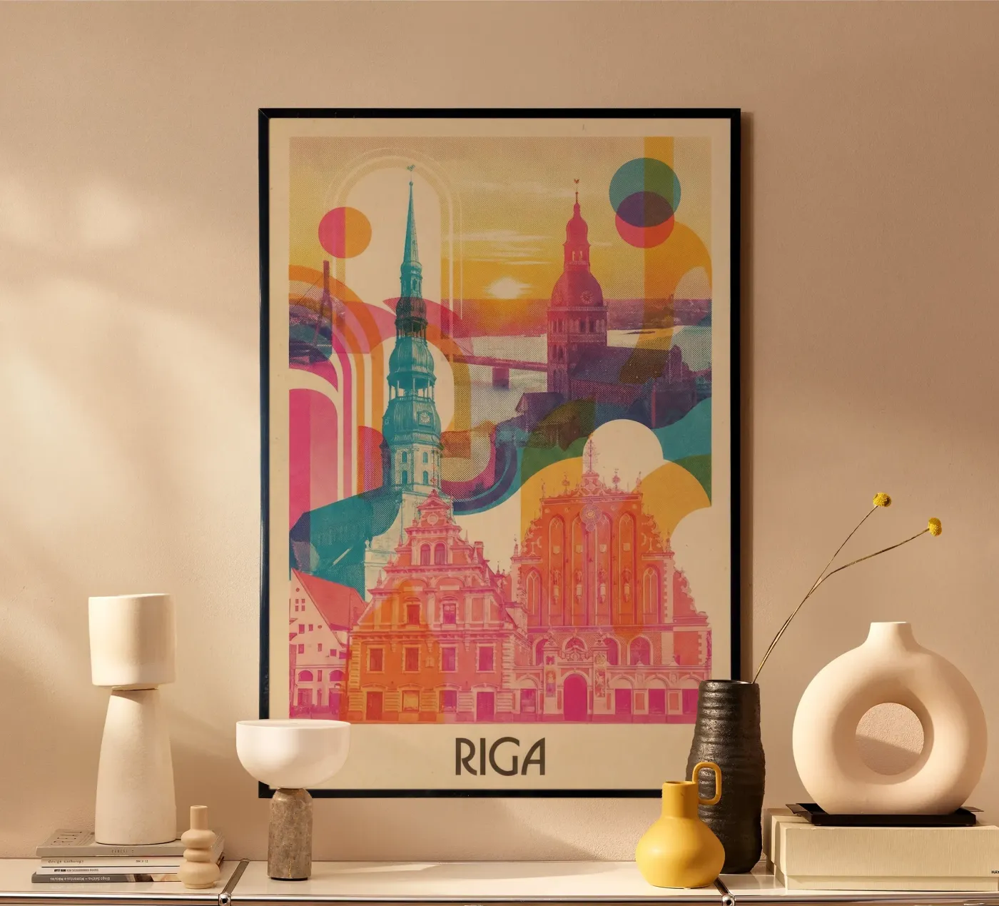 Riga Vintage Art Déco poster da CityPoster