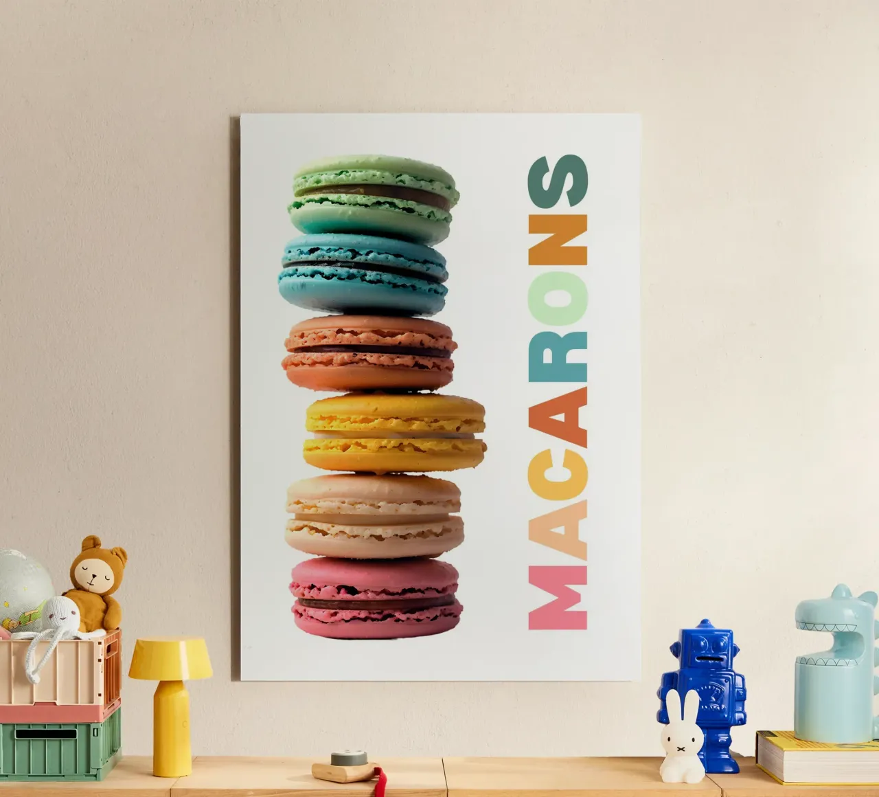 Macarons alluminio dibond da Quotes on walls