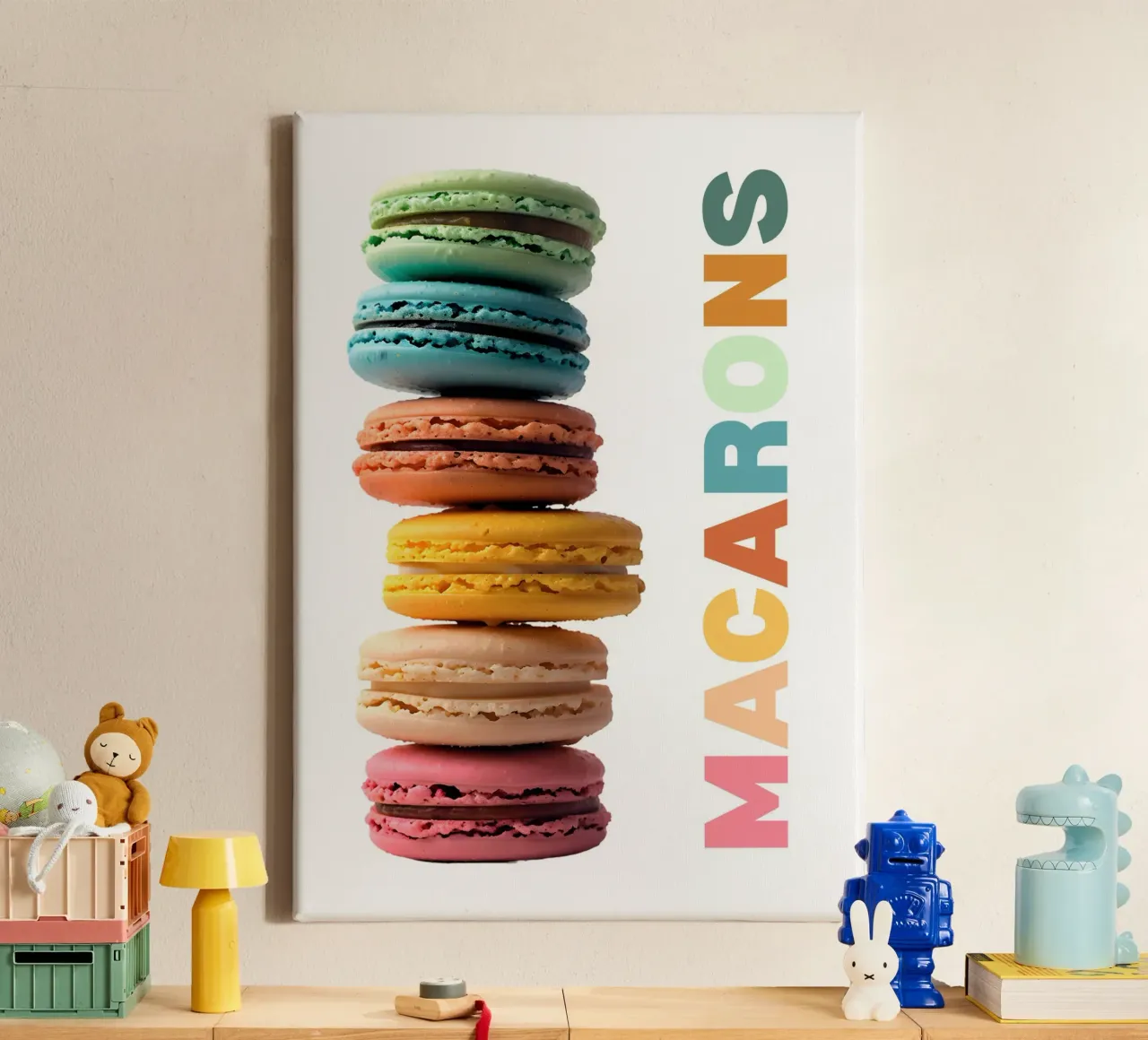 Macarons canvas by Quotes on walls
