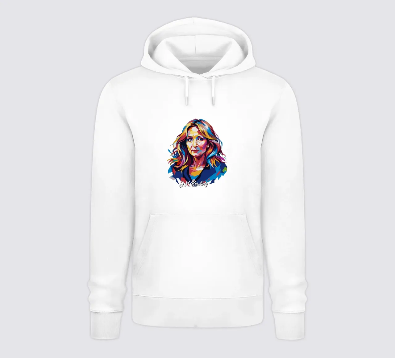 J.K. Rowling in WPAP Pop Art hoodie by vectorartnesia