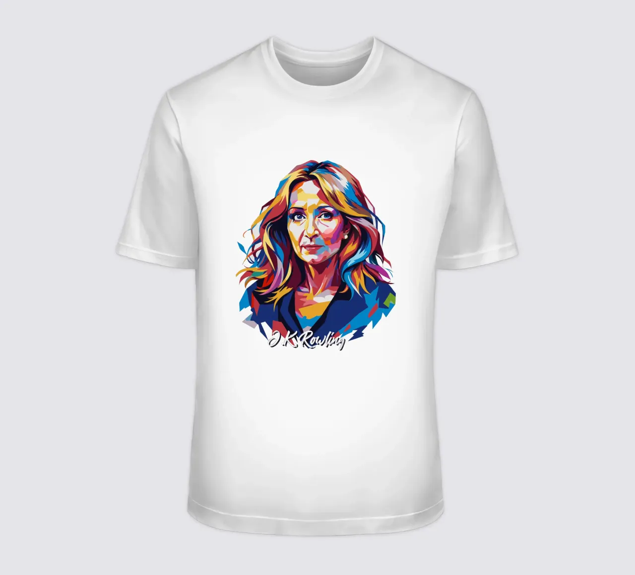 J.K. Rowling in WPAP Pop Art t-shirt da vectorartnesia