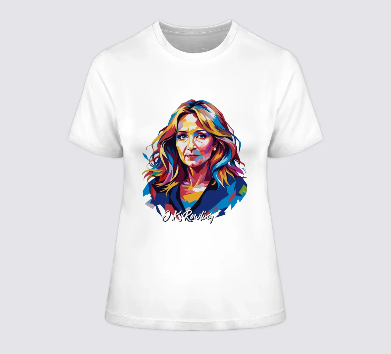J.K. Rowling in WPAP Pop Art t-shirt da donna da vectorartnesia