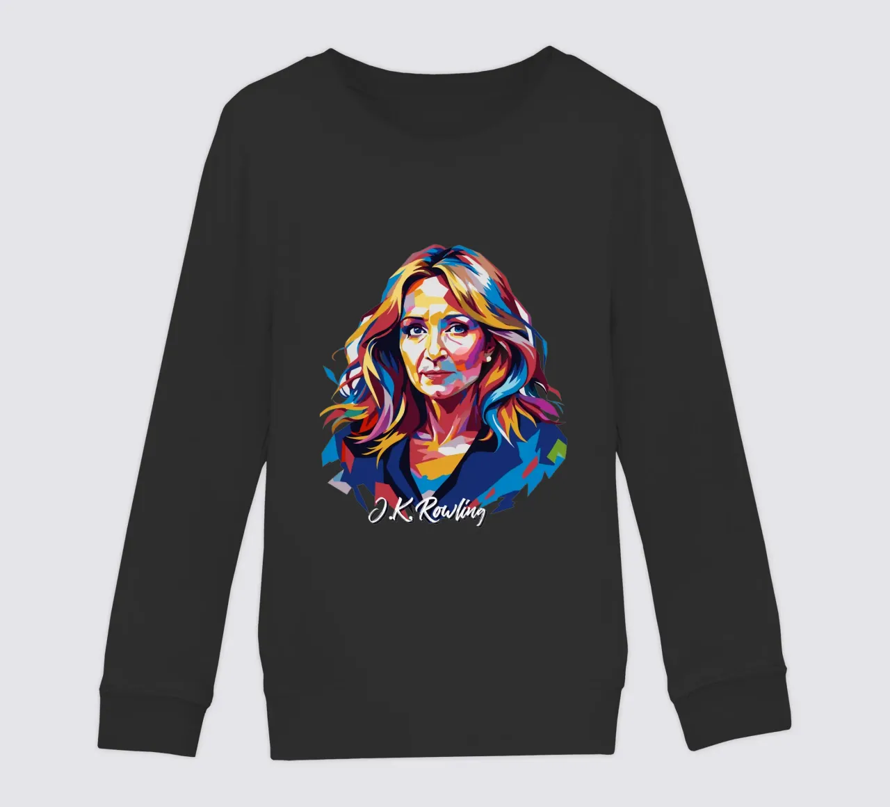 J.K. Rowling in WPAP Pop Art felpa bambino da vectorartnesia