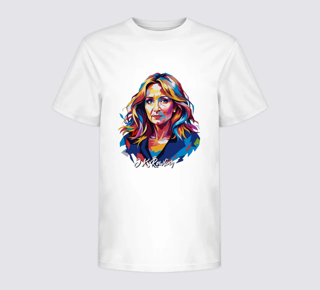 J.K. Rowling in WPAP Pop Art t-shirt bambini da vectorartnesia