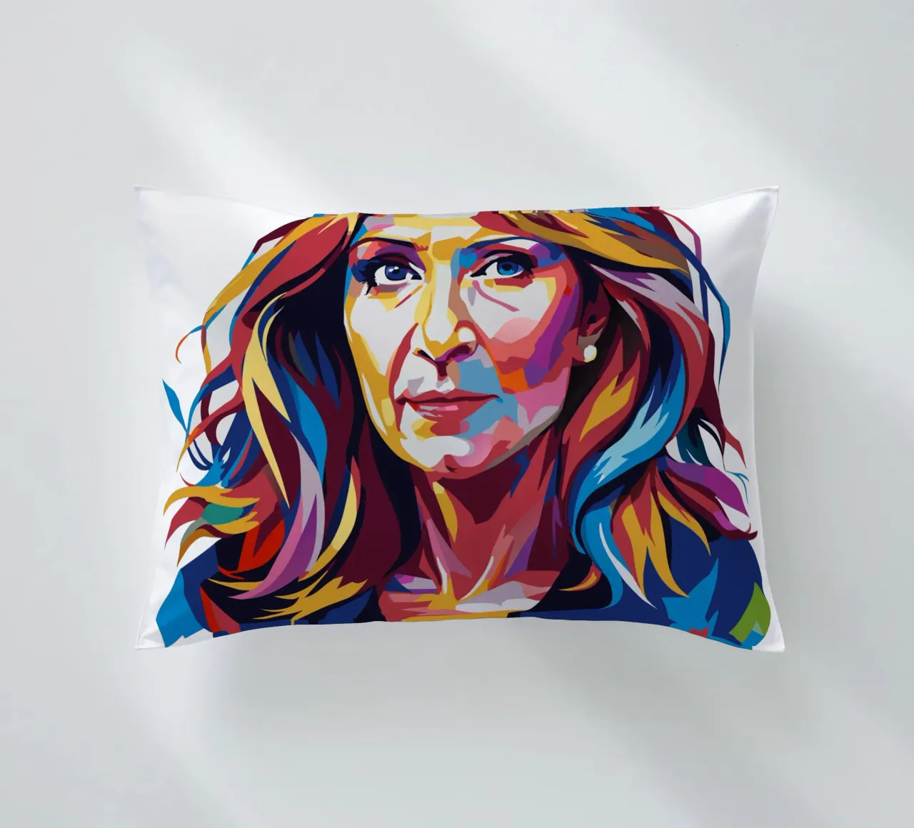 J.K. Rowling in WPAP Pop Art cuscino da vectorartnesia