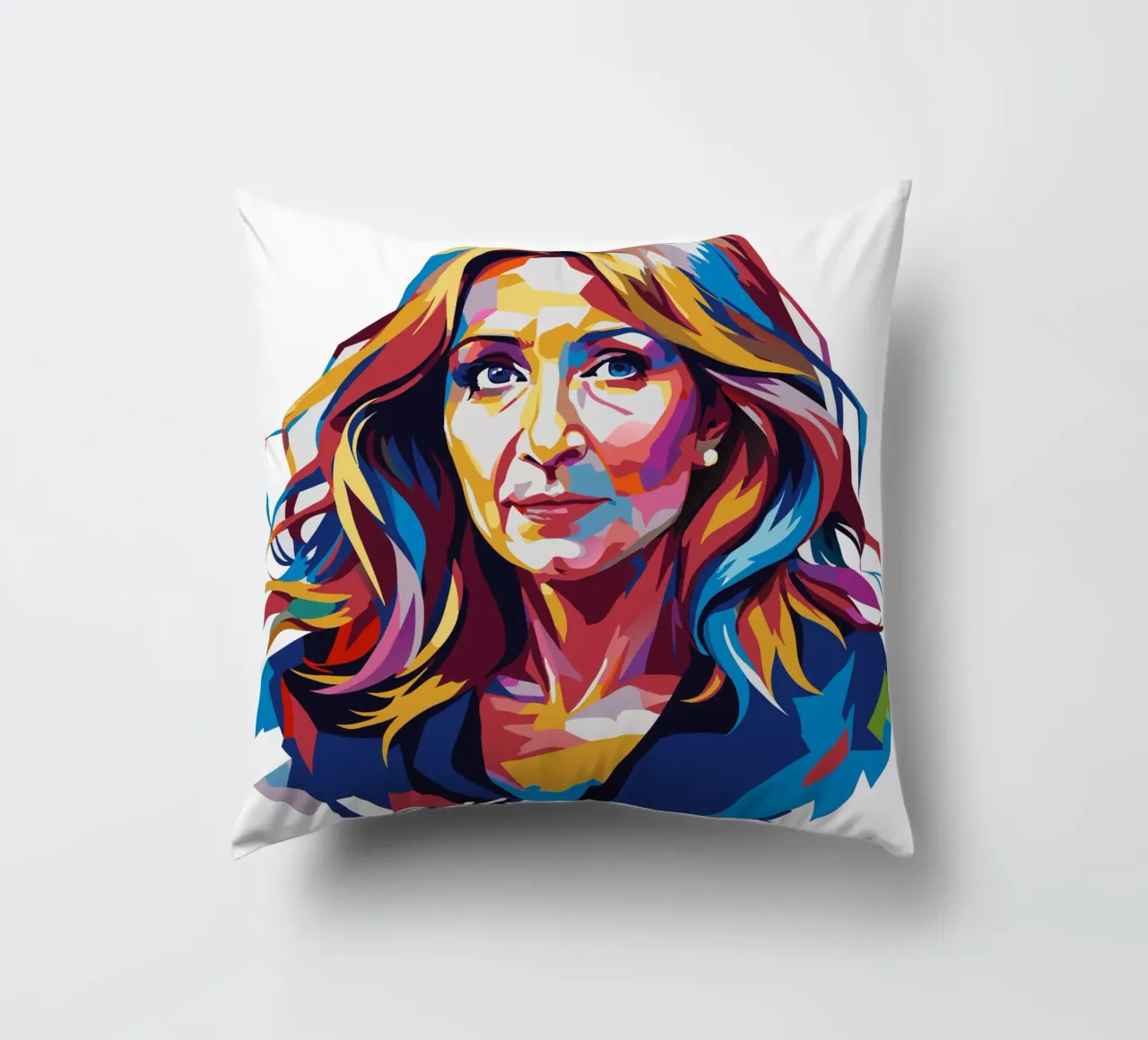 J.K. Rowling in WPAP Pop Art cuscino da vectorartnesia
