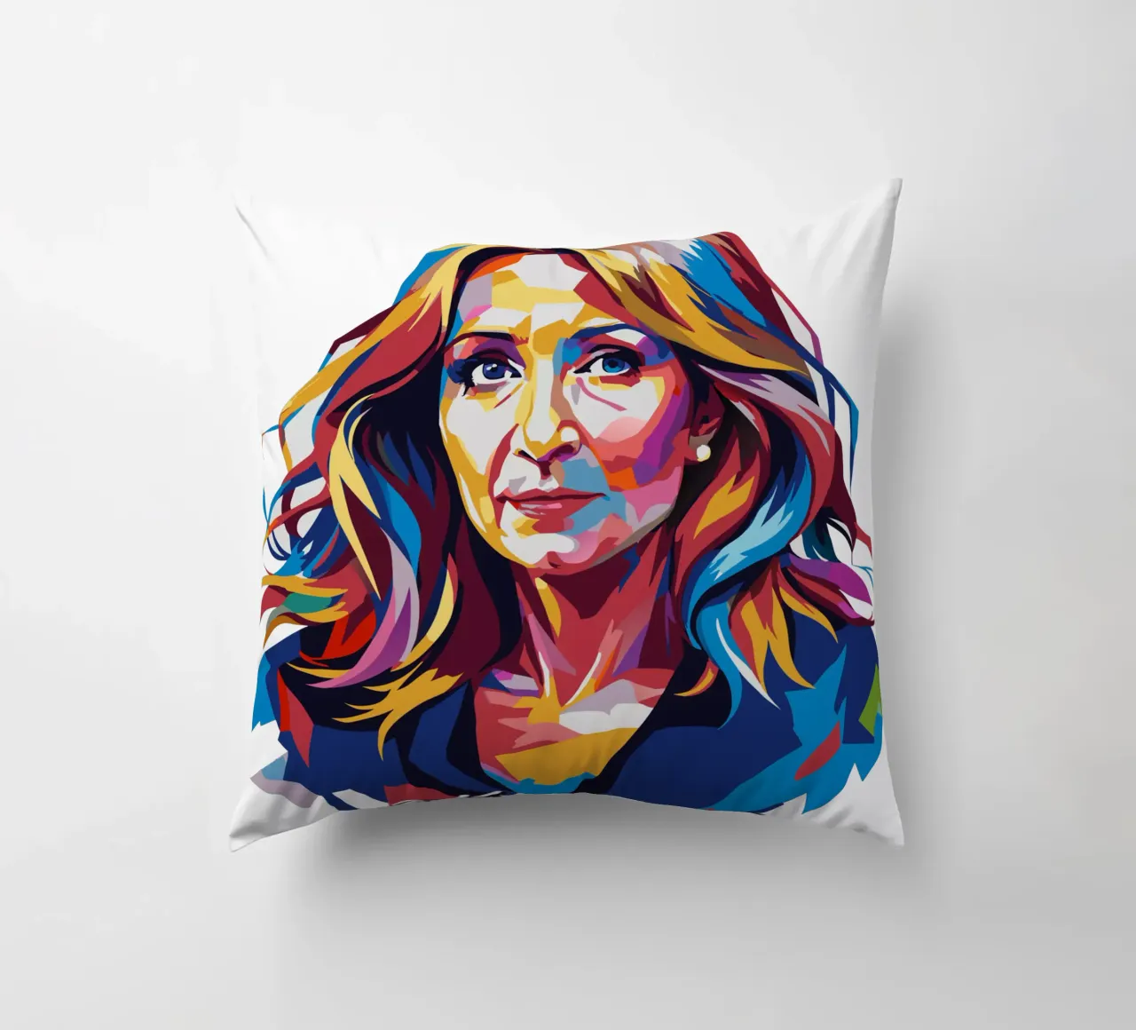 J.K. Rowling in WPAP Pop Art cuscino da vectorartnesia