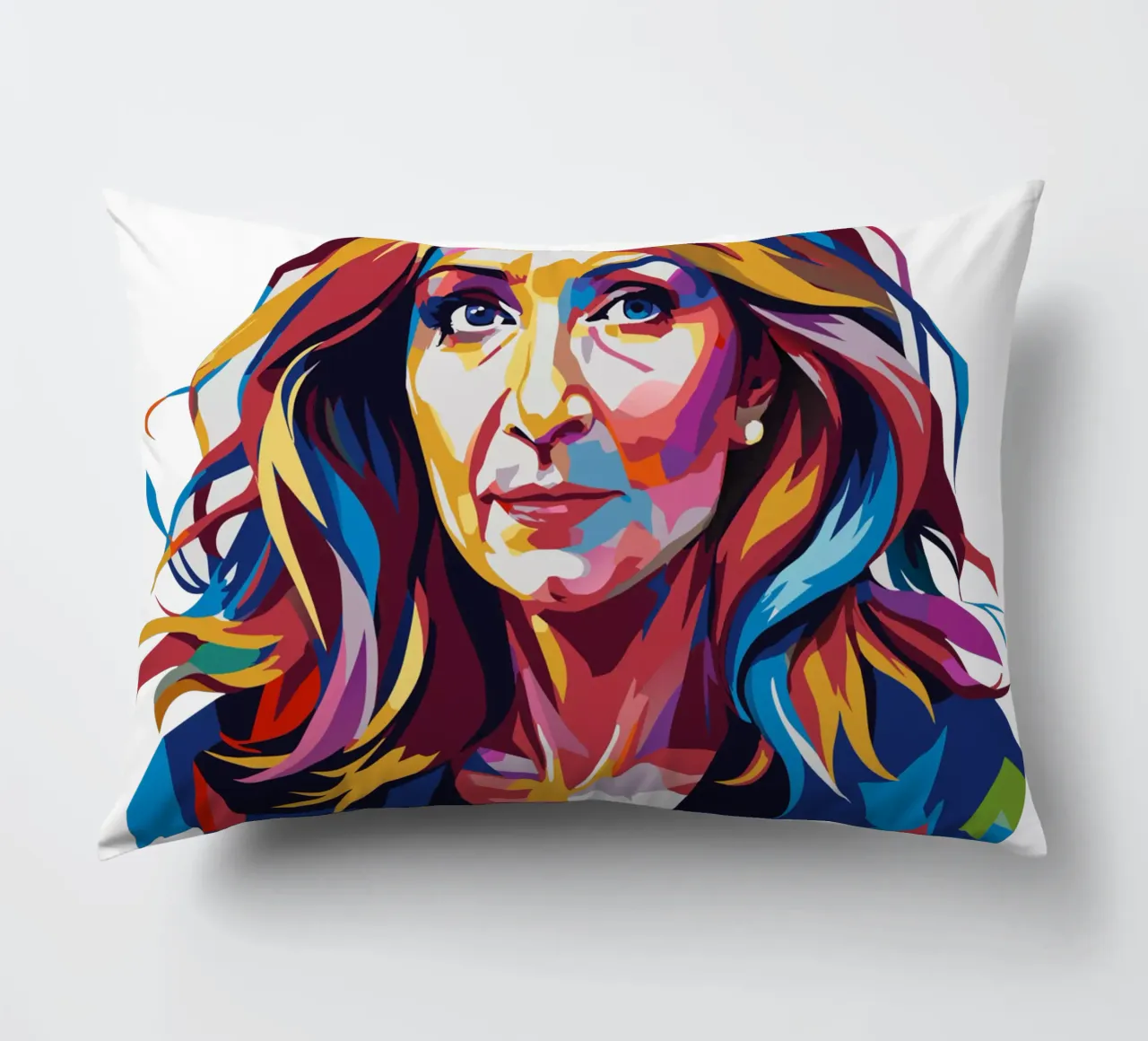 J.K. Rowling in WPAP Pop Art cuscino da vectorartnesia