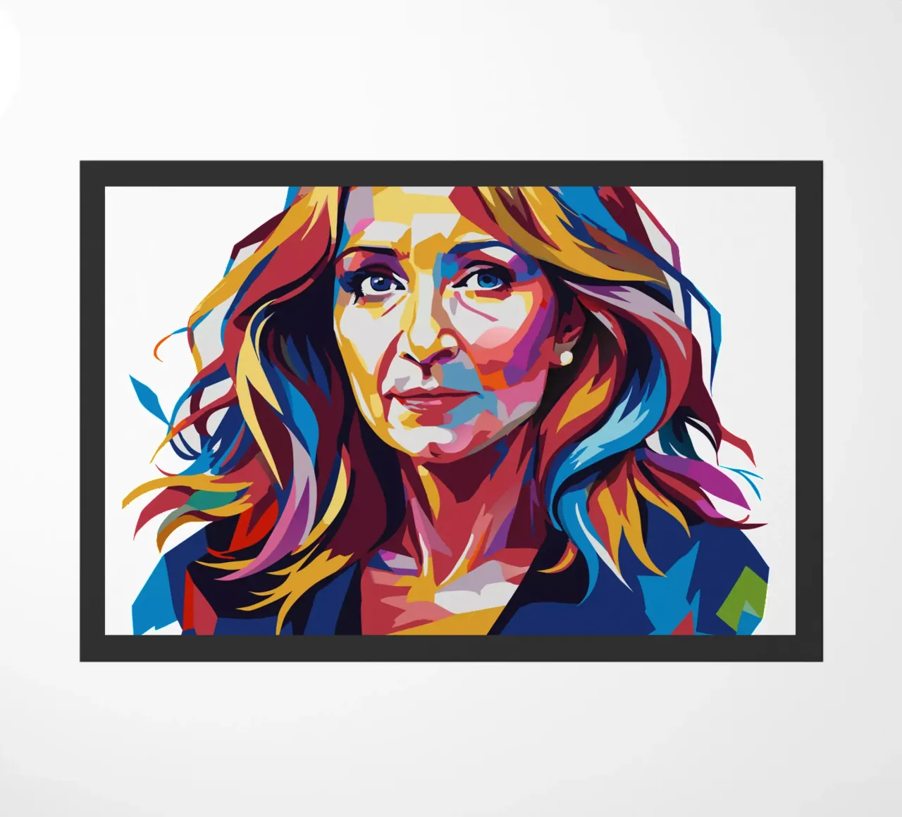 J.K. Rowling in WPAP Pop Art paillasson de vectorartnesia