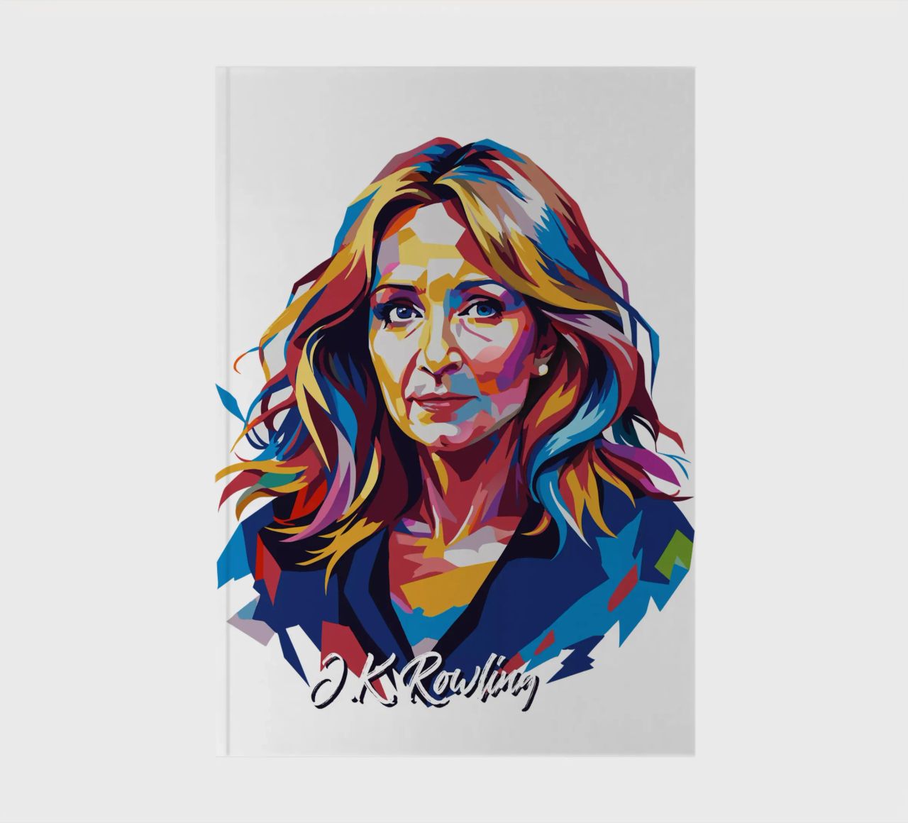 J.K. Rowling in WPAP Pop Art diario da vectorartnesia