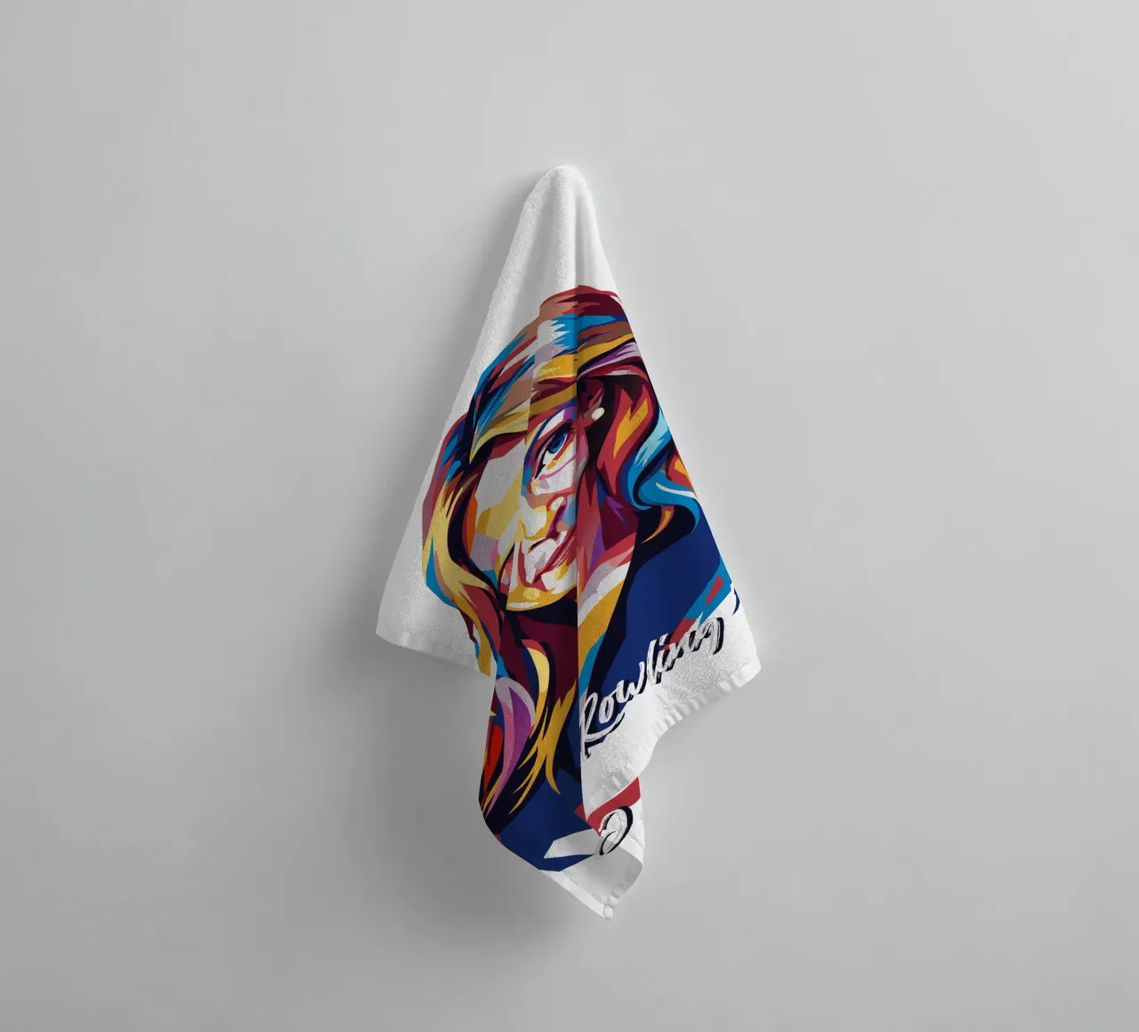 J.K. Rowling in WPAP Pop Art asciugamano da bagno da vectorartnesia