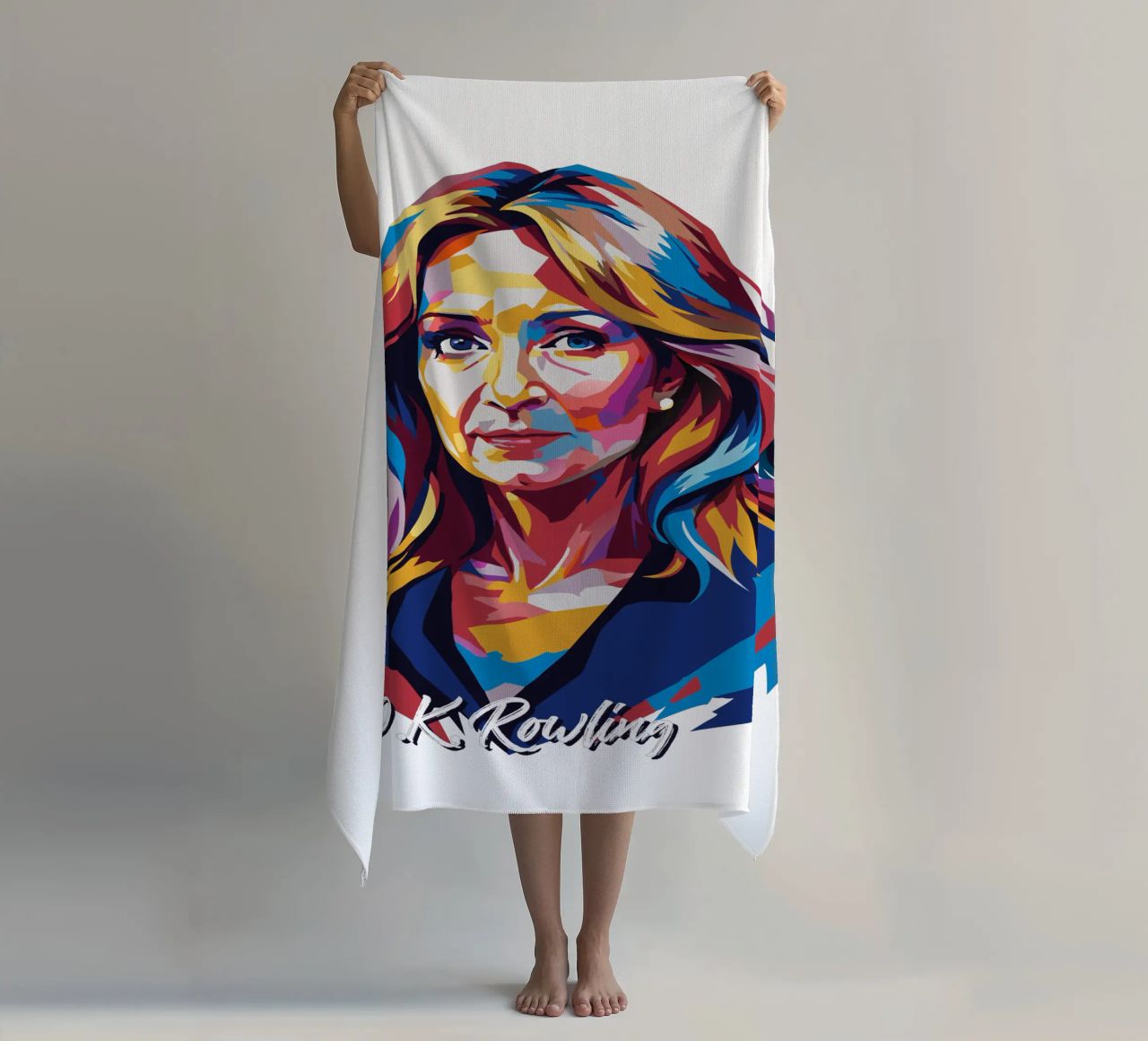 J.K. Rowling in WPAP Pop Art telo mare da vectorartnesia