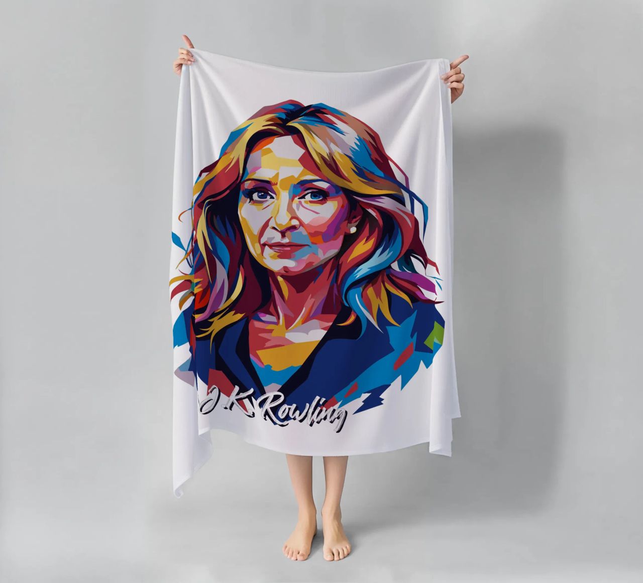 J.K. Rowling in WPAP Pop Art telo mare da vectorartnesia
