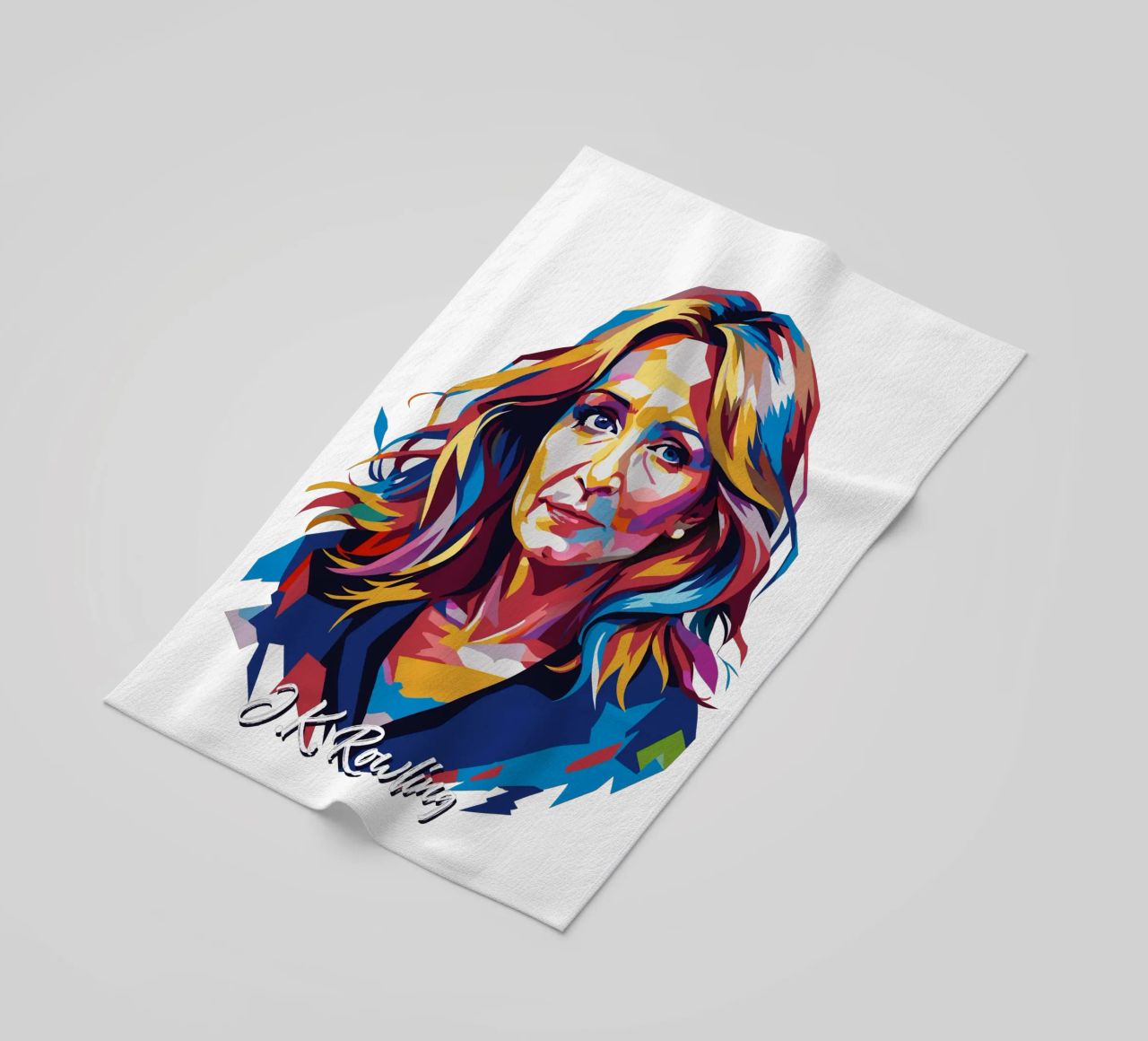 J.K. Rowling in WPAP Pop Art telo mare da vectorartnesia