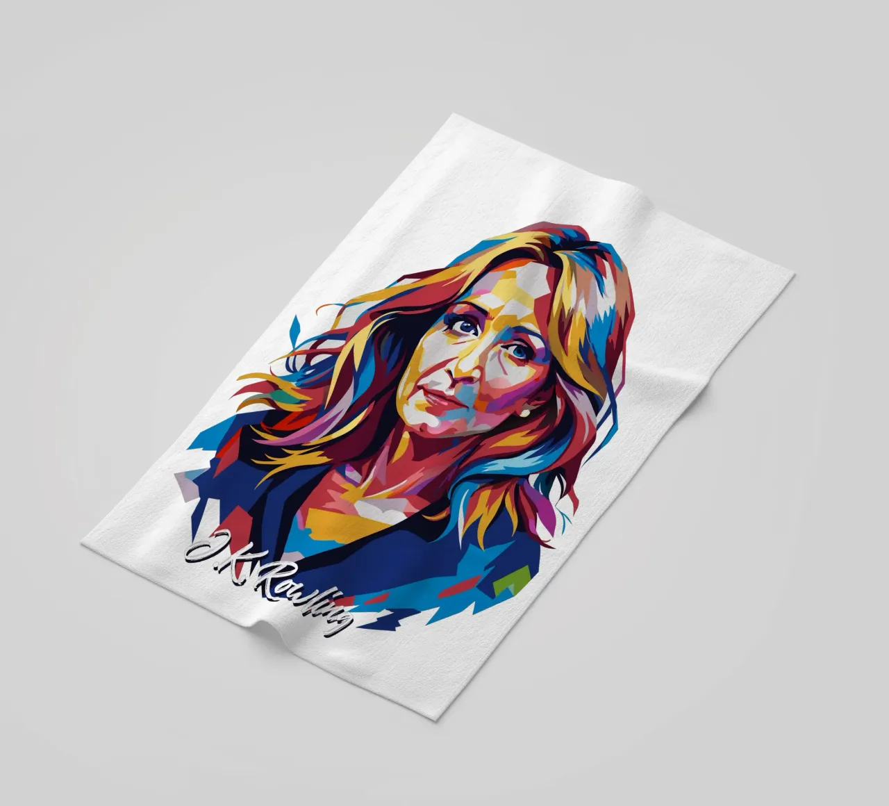 J.K. Rowling in WPAP Pop Art telo mare da vectorartnesia