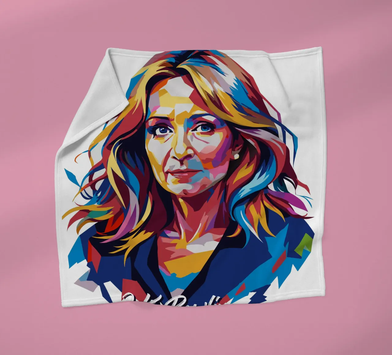 J.K. Rowling in WPAP Pop Art coperta in pile da vectorartnesia