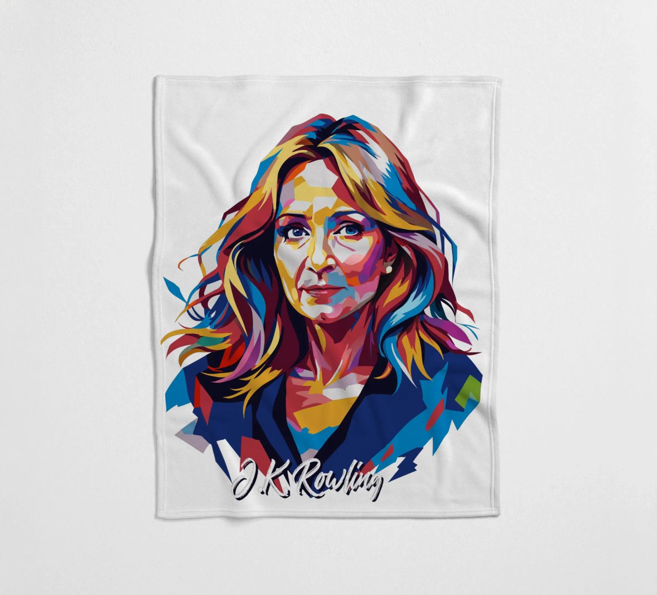 J.K. Rowling in WPAP Pop Art coperta in pile da vectorartnesia
