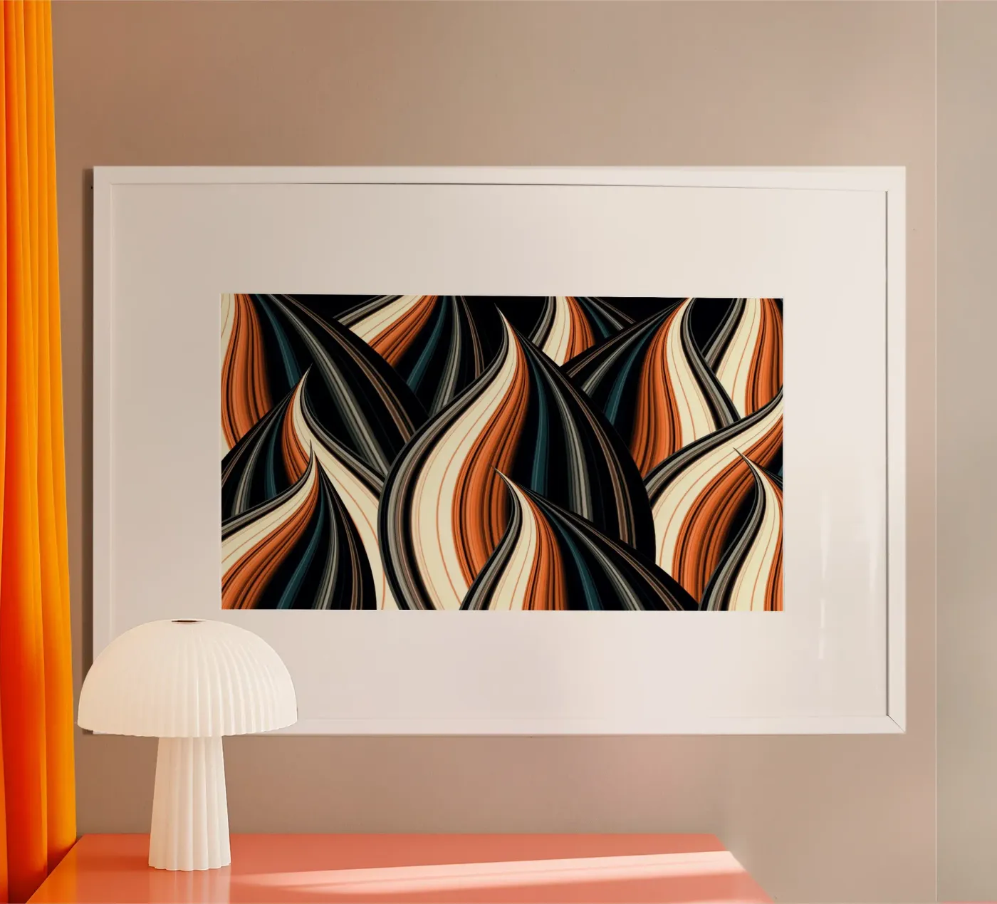 Modern abstract forms poster van Atteloi Art