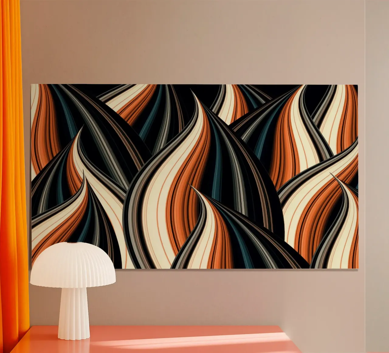 Modern abstract forms poster by Atteloi Art