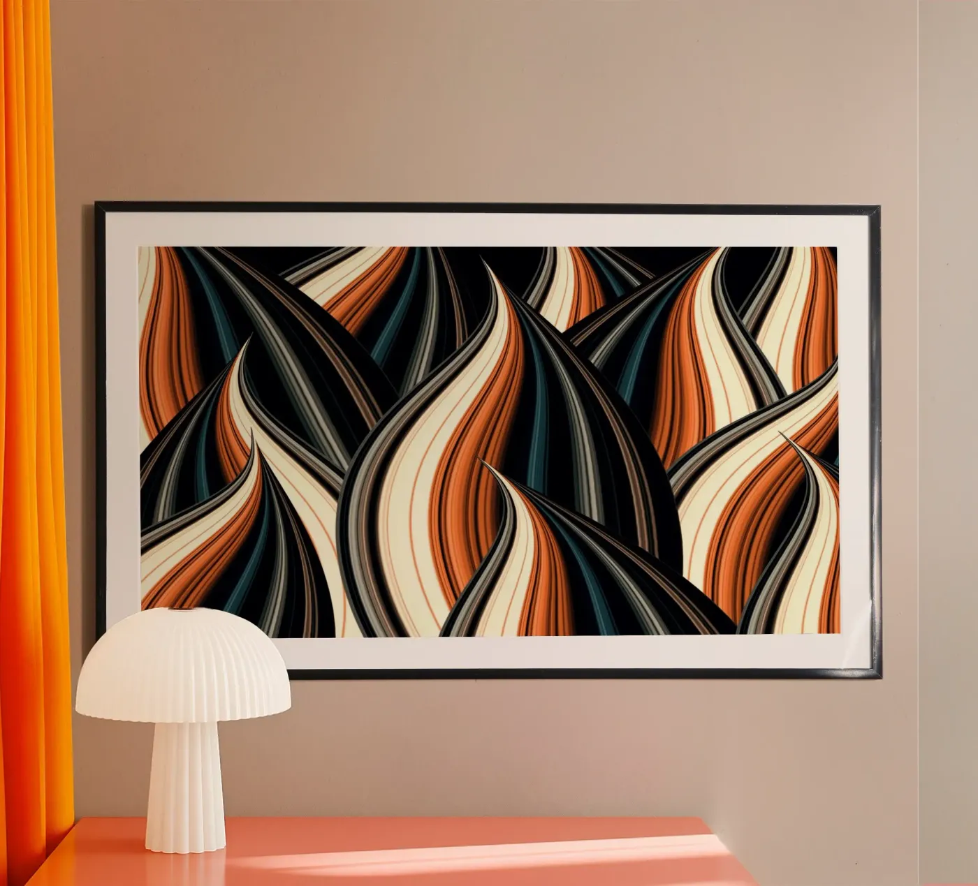 Modern abstract forms poster van Atteloi Art