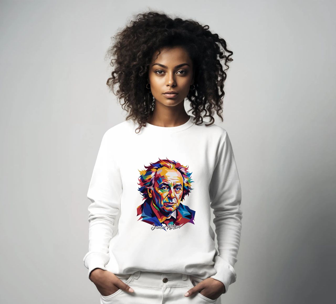 James Watson in WPAP Pop Art felpa da vectorartnesia