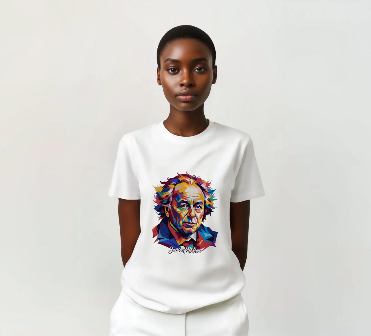 James Watson in WPAP Pop Art t-shirt da vectorartnesia